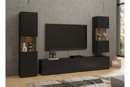 Секция AVA 24WNLM10 Czarny/Dąb Wotan